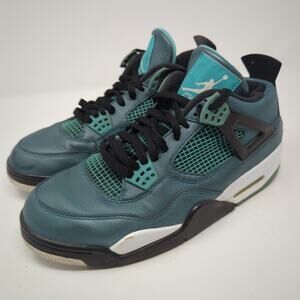 Air Jordan 4 Retro GS 2014 30th Teal Sneakers Mens Size 10